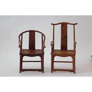 黃花梨官帽椅組模型