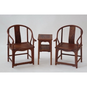 黃花梨圈椅組模型